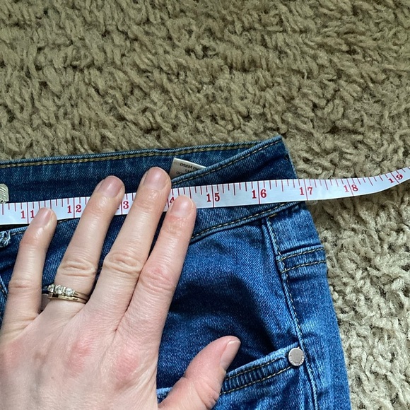 Seven7 Blue Boot Cut Jeans with Faded Distressing - Picture 12 of 15